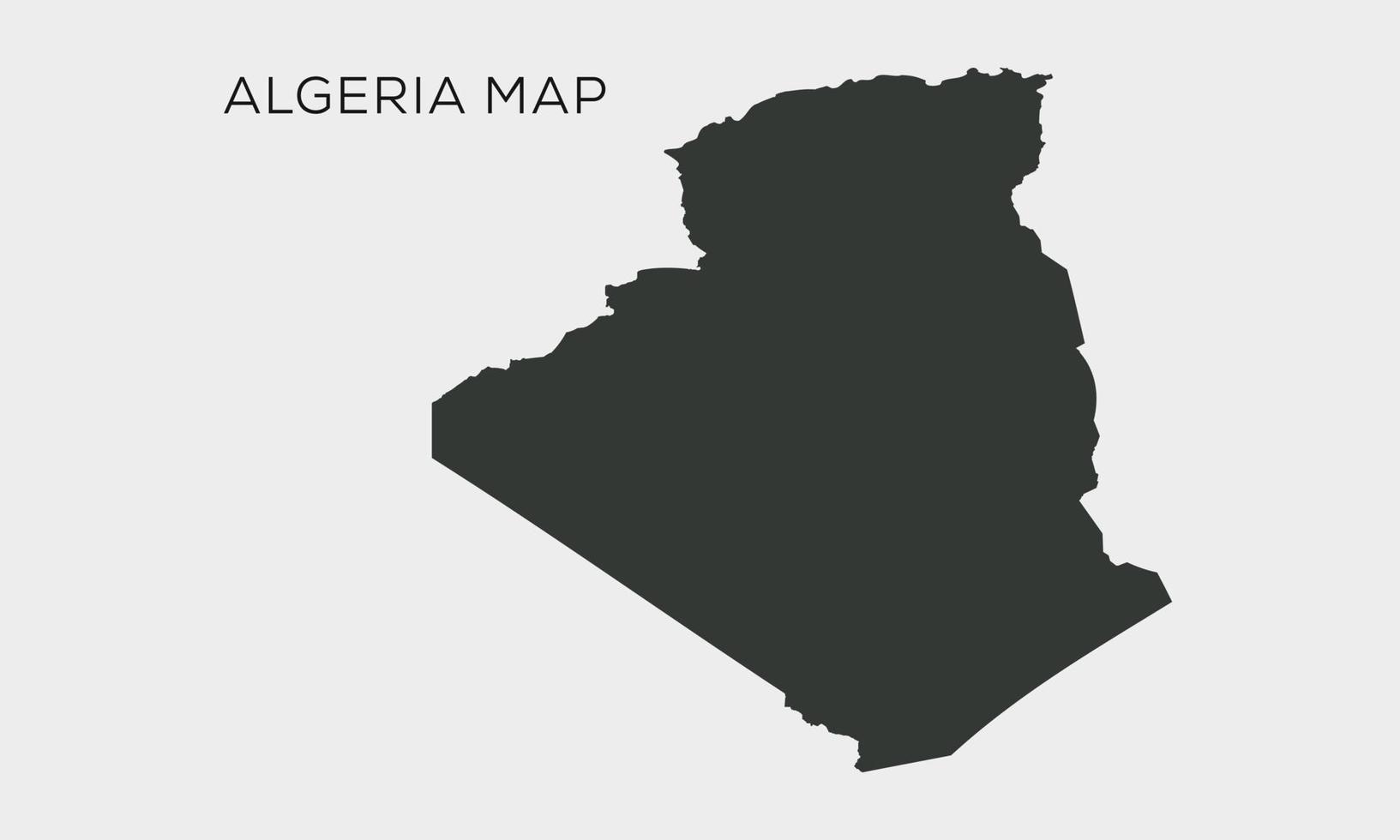 carte vectorielle très détaillée de l'algérie. les frontières et les noms des provinces. vecteur