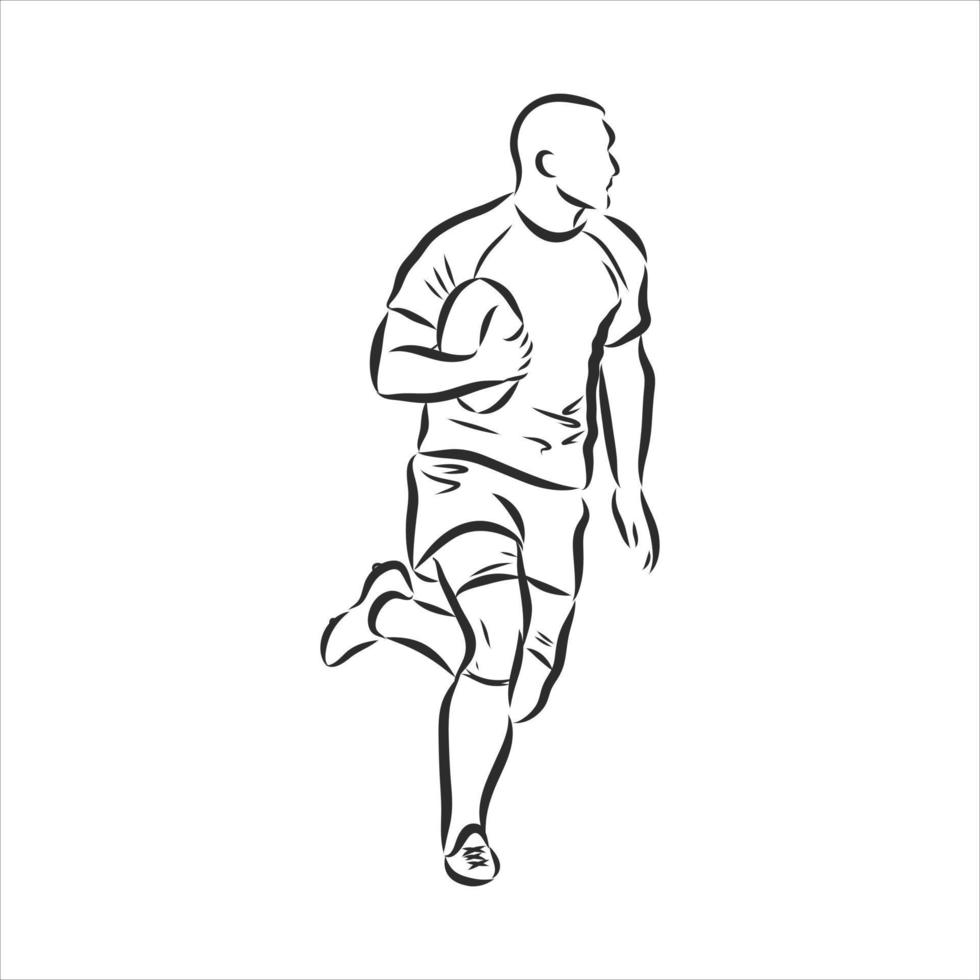 croquis de vecteur de handball