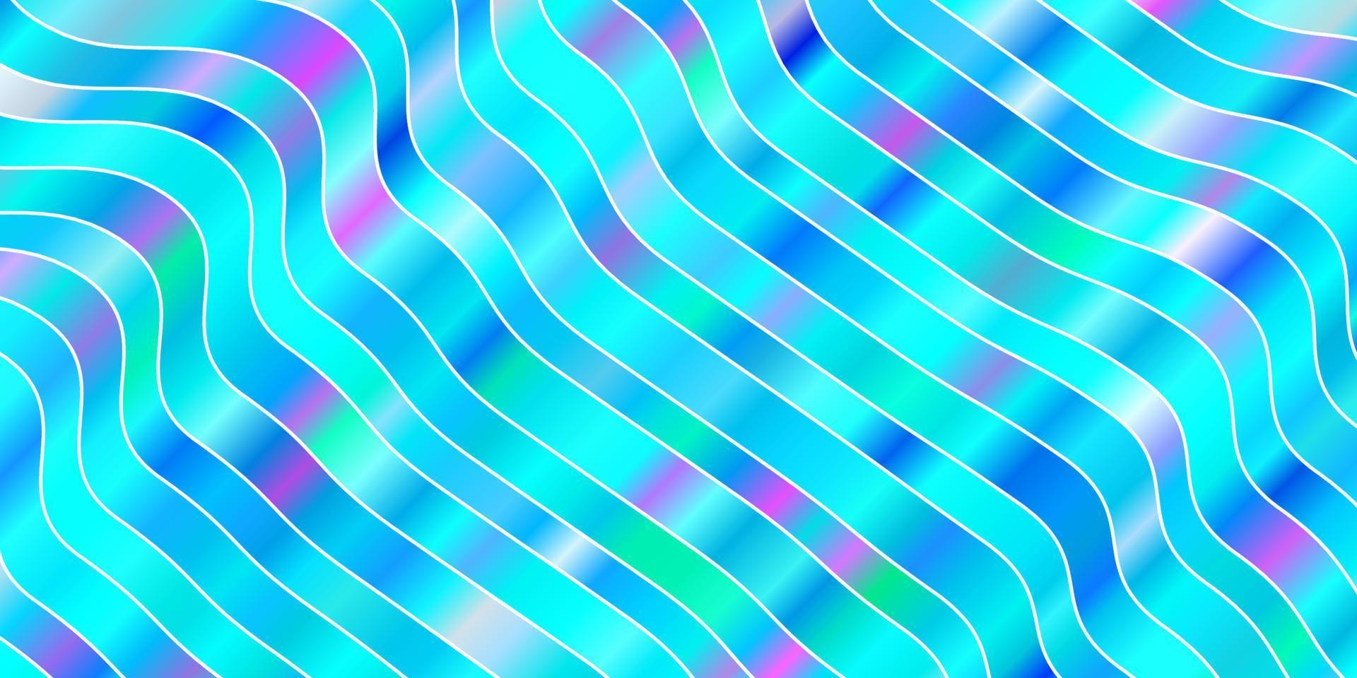 modèle vectoriel rose clair, bleu avec des lignes courbes.