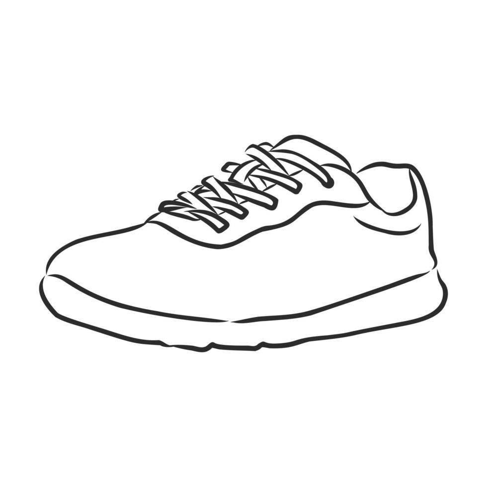 croquis de vecteur de baskets