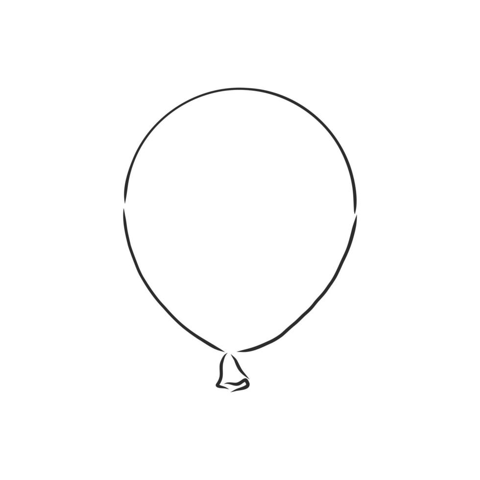 croquis de vecteur de ballon