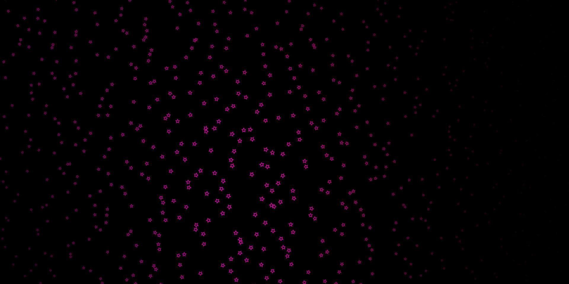 fond de vecteur rose foncé avec des étoiles colorées.