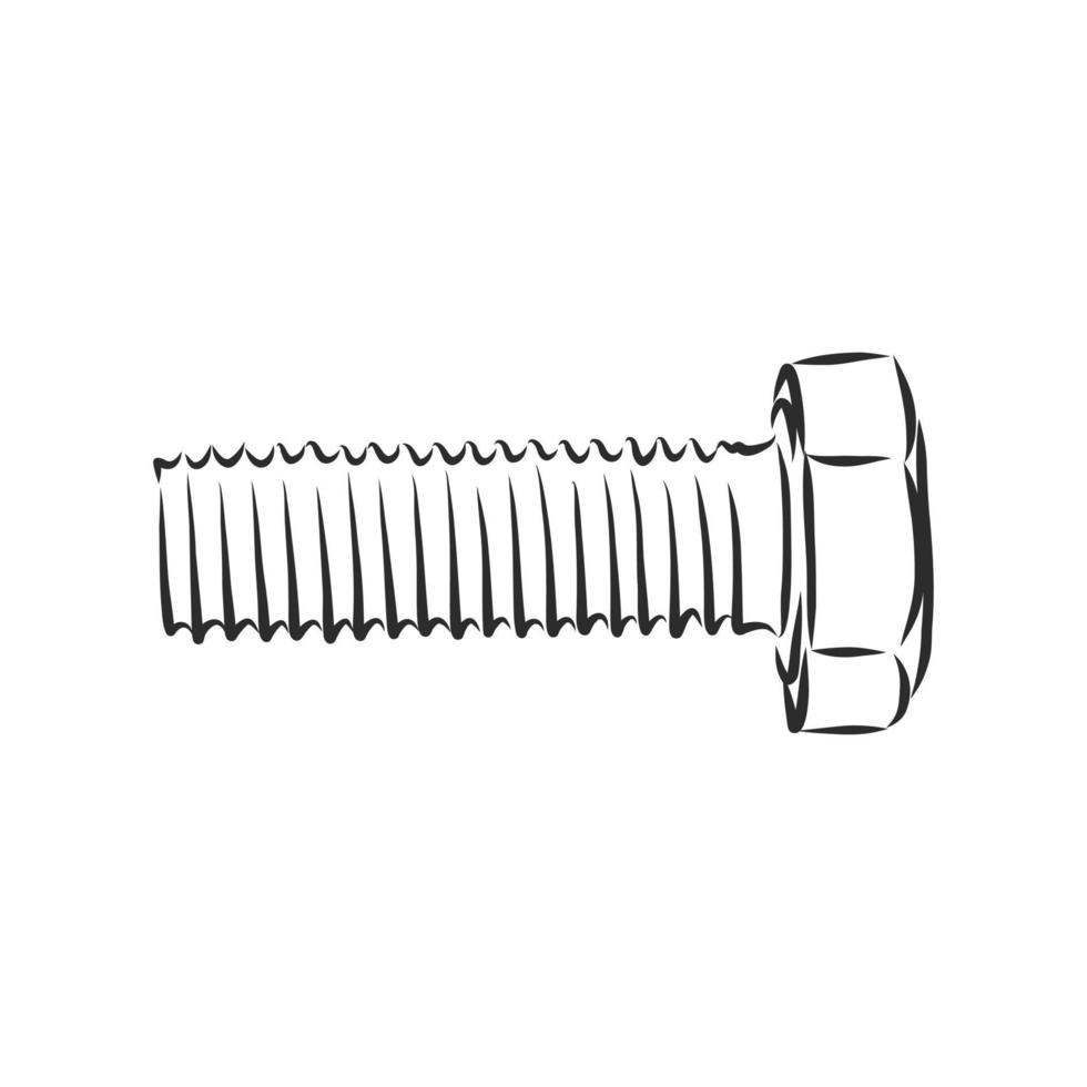 croquis de vecteur de boulon