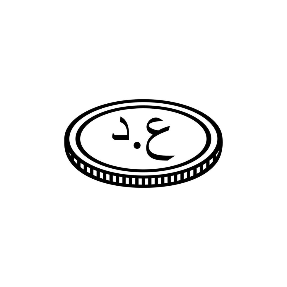 symbole d'icône de devise irakienne, dinar irakien, iqd. illustration vectorielle vecteur