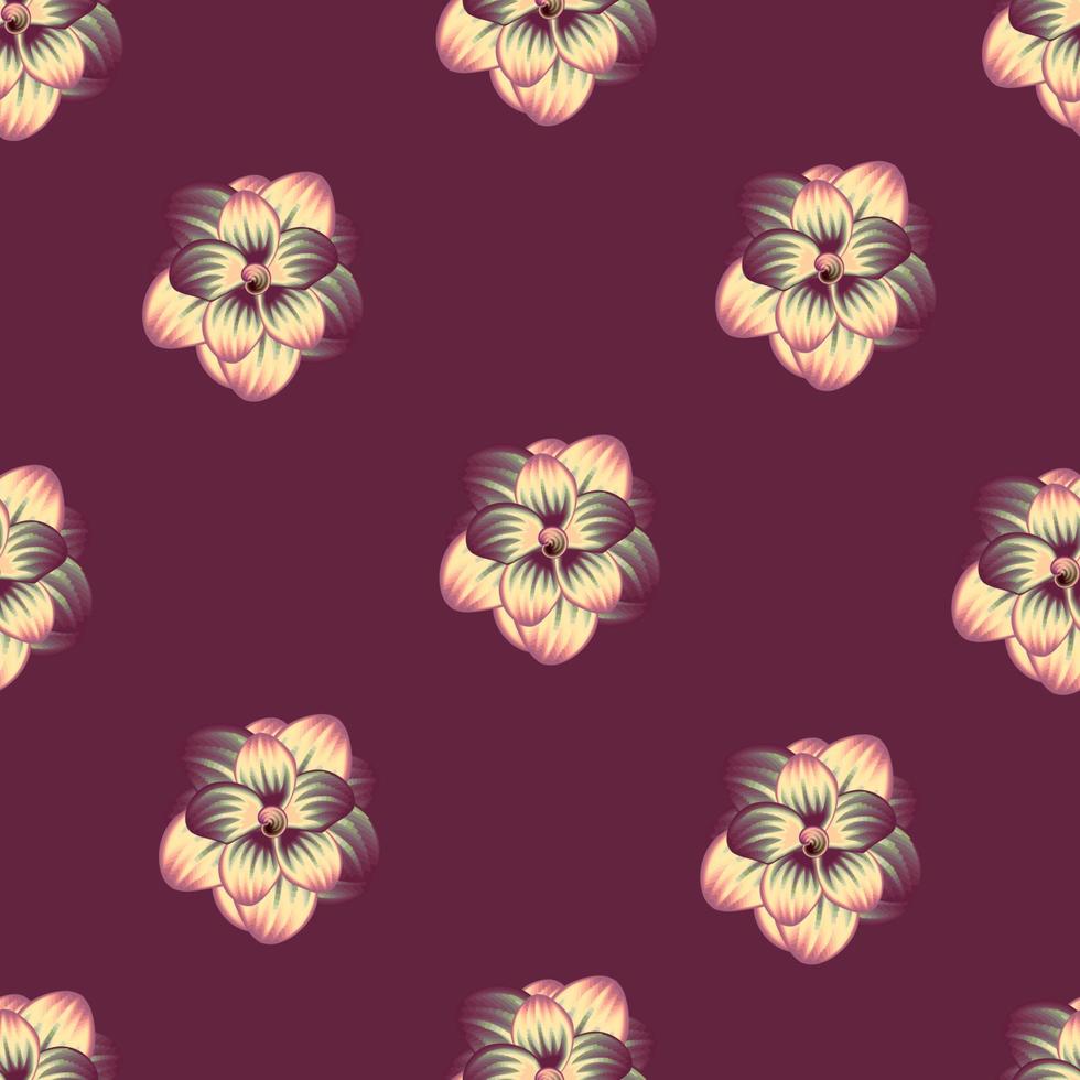 beau motif floral abstrait vectoriel décoratif sans couture. floral élégant coloré. fond fleuri. tropiques exotiques. conception d'été. fond d'écran d'automne. nature fond tropical