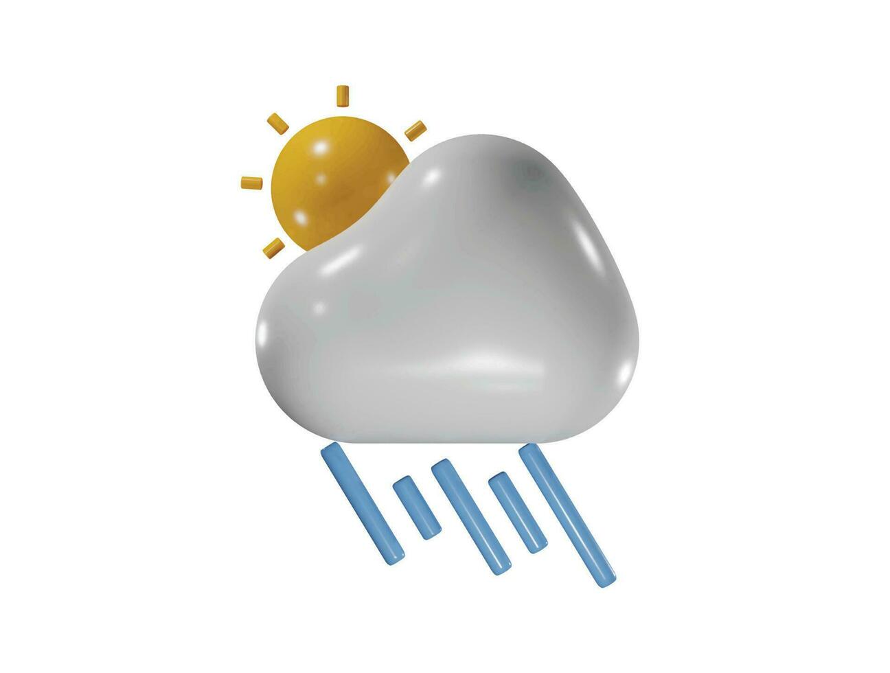 icône météo illustration 3d vecteur