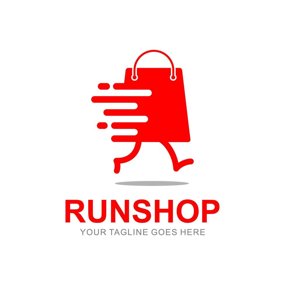 logo de la boutique rapide vecteur