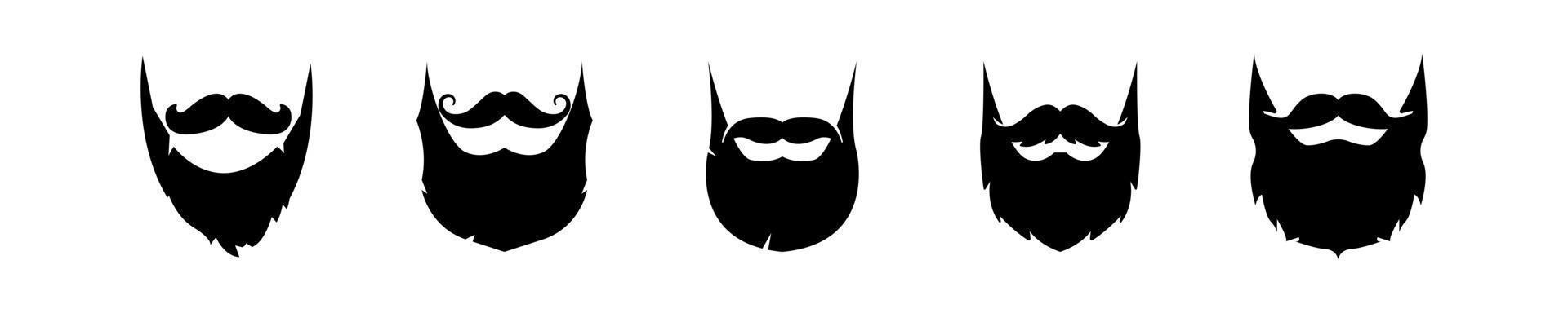 gentleman avec logo barbe. illustration vectorielle vecteur