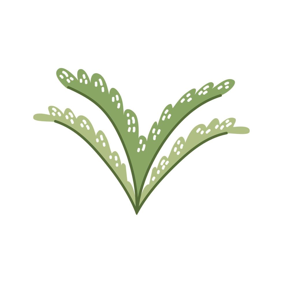 feuilles d'herbe verte vecteur