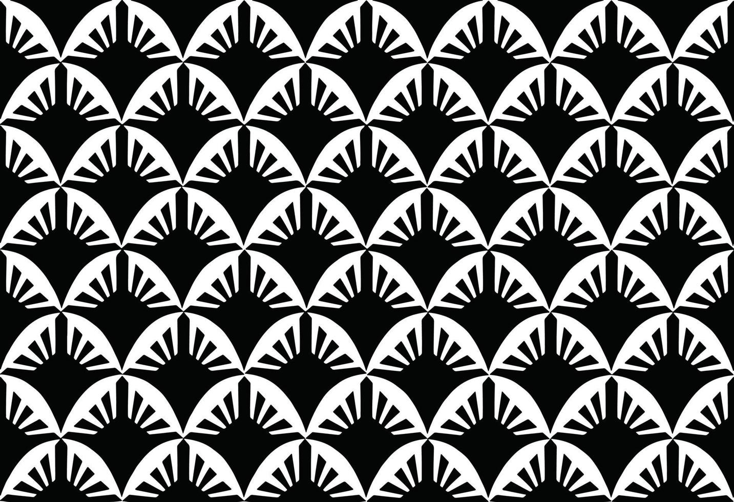 modèle sans couture avec ligne abstraite, segments noirs obliques, motifs, fond textile. conception en noir et blanc. illustration vectorielle vecteur