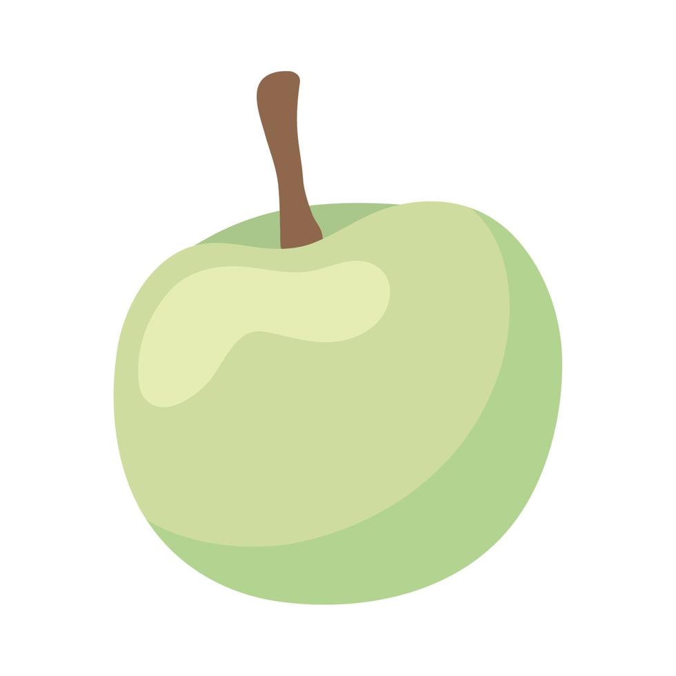 icône de pomme verte vecteur