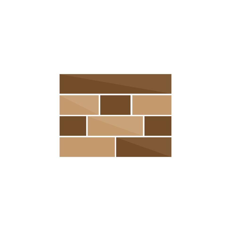 conception d'illustration vectorielle d'icône de mur de briques vecteur