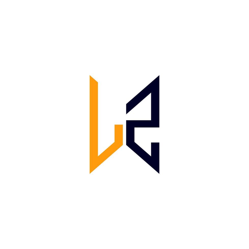 création de logo de lettre lz avec graphique vectoriel, logo lz simple et moderne. vecteur