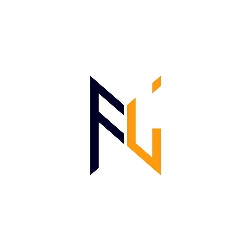 création de logo de lettre fl avec graphique vectoriel, logo fl simple et moderne. vecteur