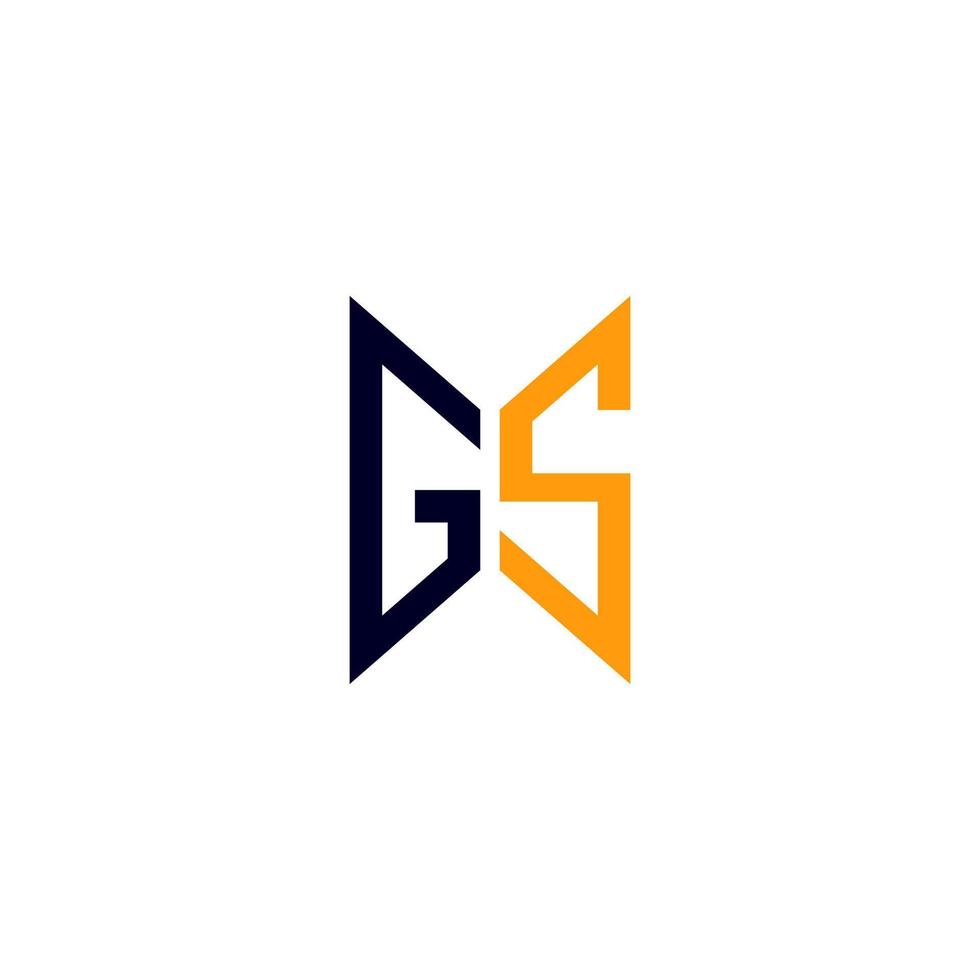 conception créative du logo de lettre gs avec graphique vectoriel, logo gs simple et moderne. vecteur