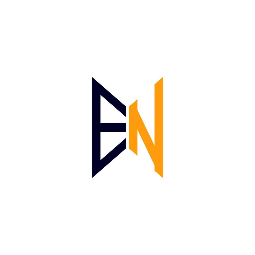 création de logo de lettre en avec graphique vectoriel, logo en simple et moderne. vecteur