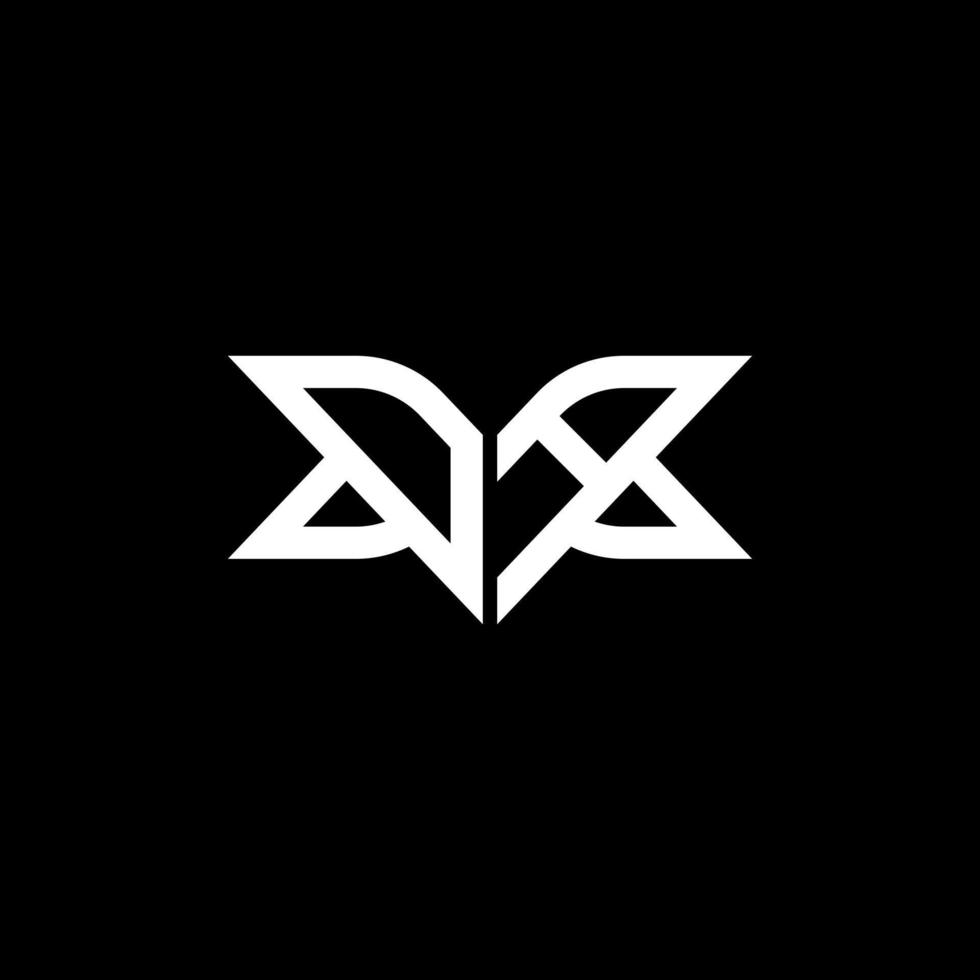 conception créative du logo de la lettre da avec graphique vectoriel, logo da simple et moderne. vecteur