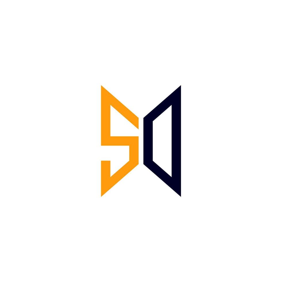 conception créative du logo de lettre sd avec graphique vectoriel, logo sd simple et moderne. vecteur