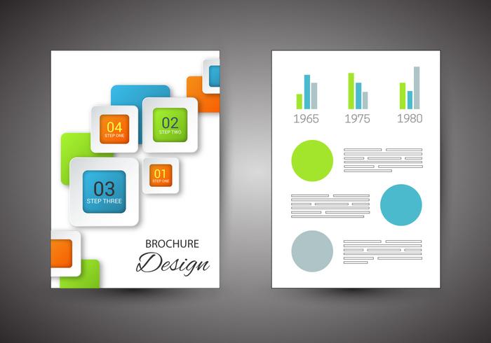 Vector de conception de brochure gratuite