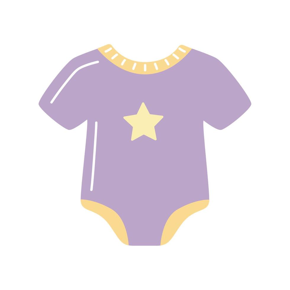 robe de bébé lilas vecteur