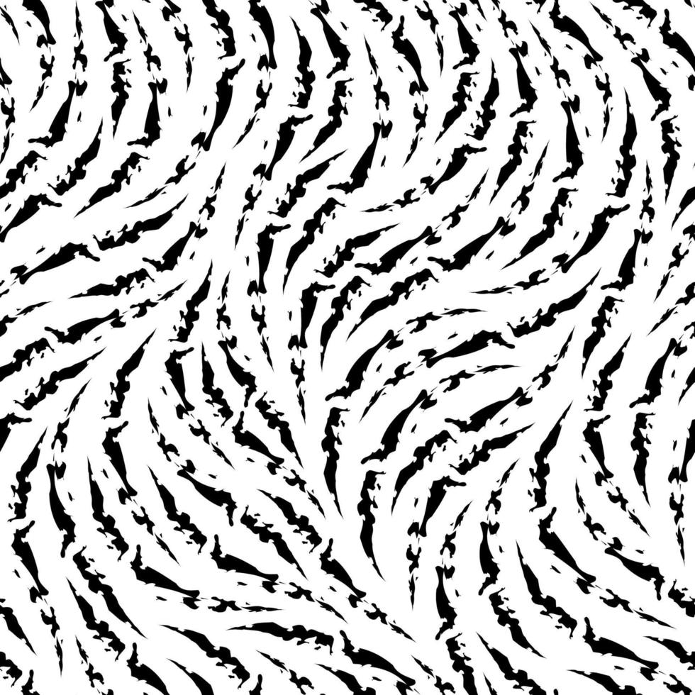 motif vectoriel sans couture de stock de rayures noires déchirées.motif de zèbre sans couture noir et blanc.texture de rayures noires déchirées isolées sur fond blanc.