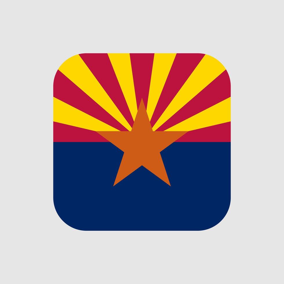 drapeau d'état de l'arizona. illustration vectorielle. vecteur