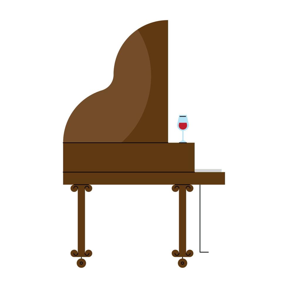 instrument de musique piano vecteur