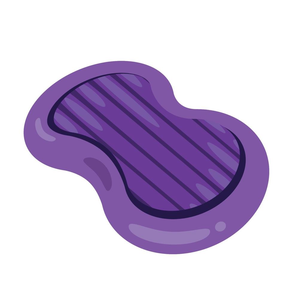 tapis violet gonflable vecteur
