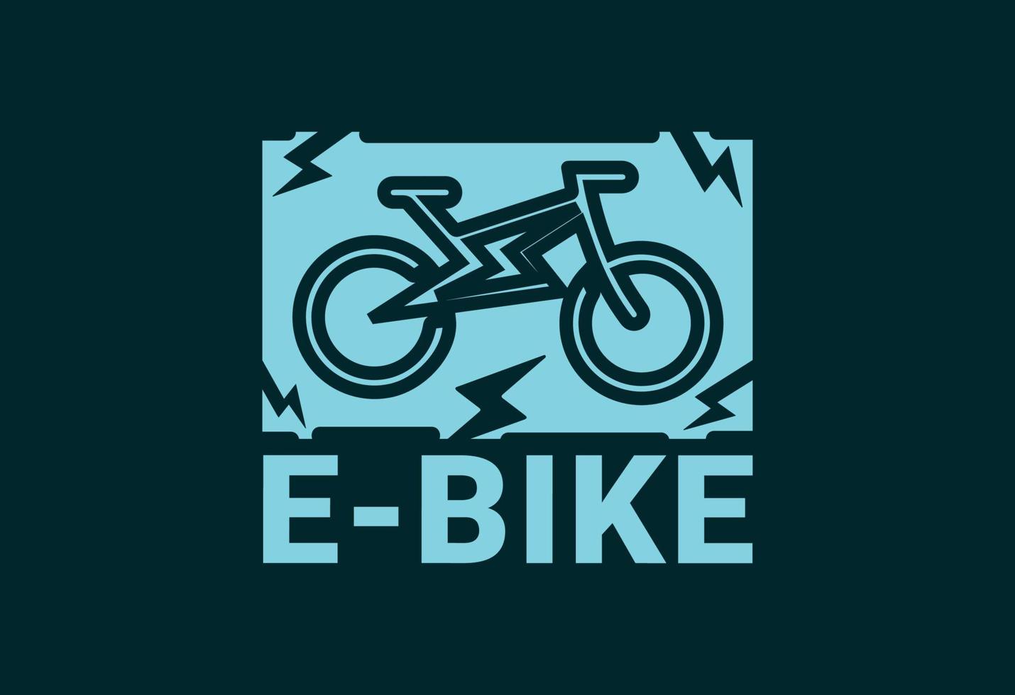 modèle de conception de logo et d'icône de vélo e vecteur