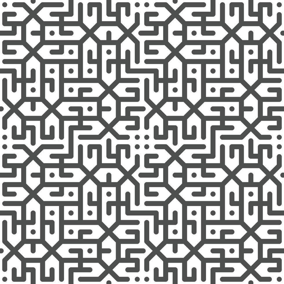 motif de lignes abstraites de forme géométrique sans soudure vecteur