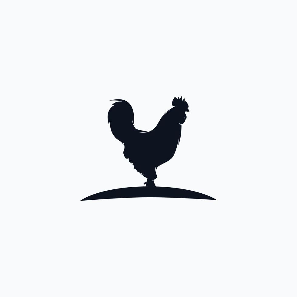 conception d'illustration vectorielle de logo de ferme de poulet vecteur