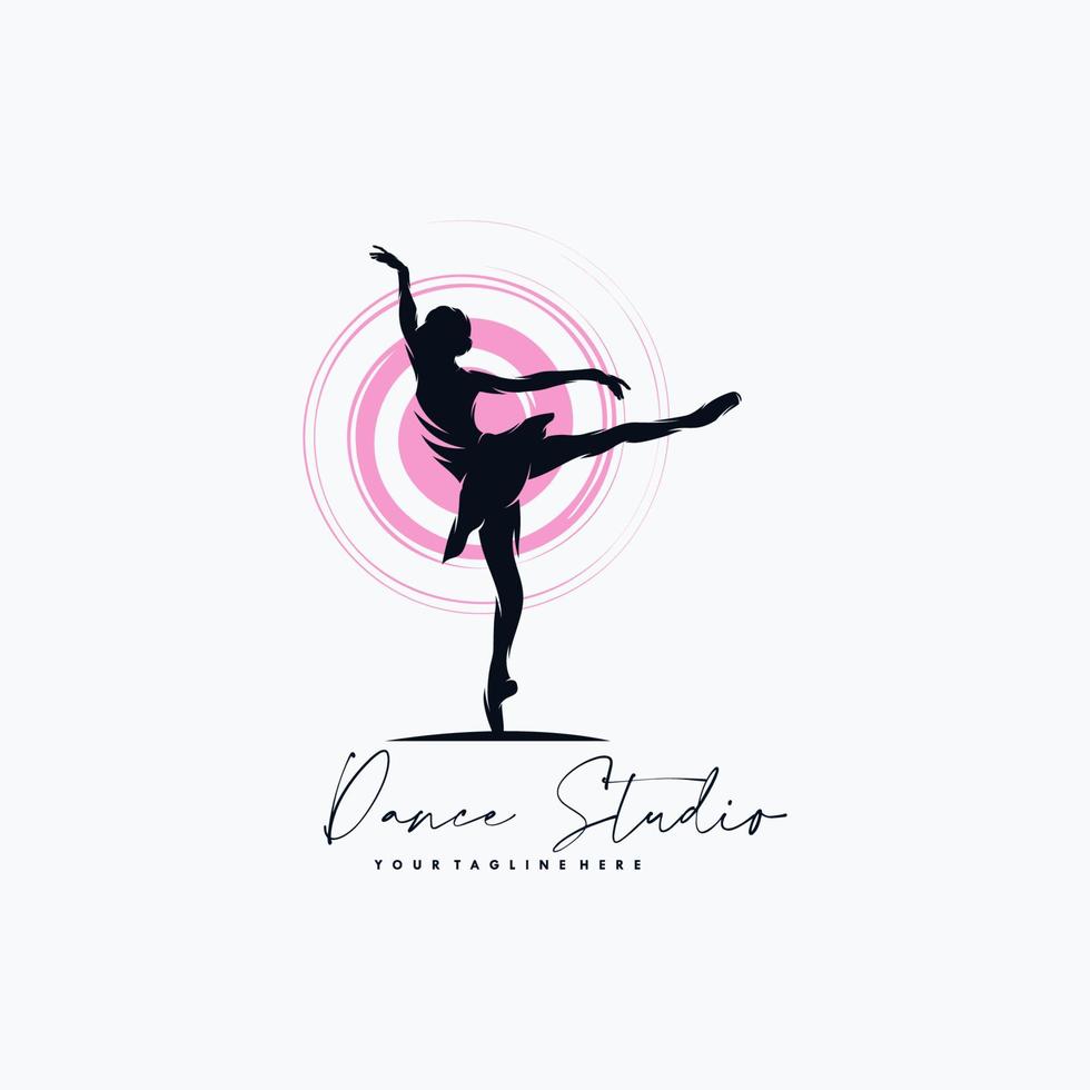vecteur de silhouette de logo de gymnastique de remise en forme