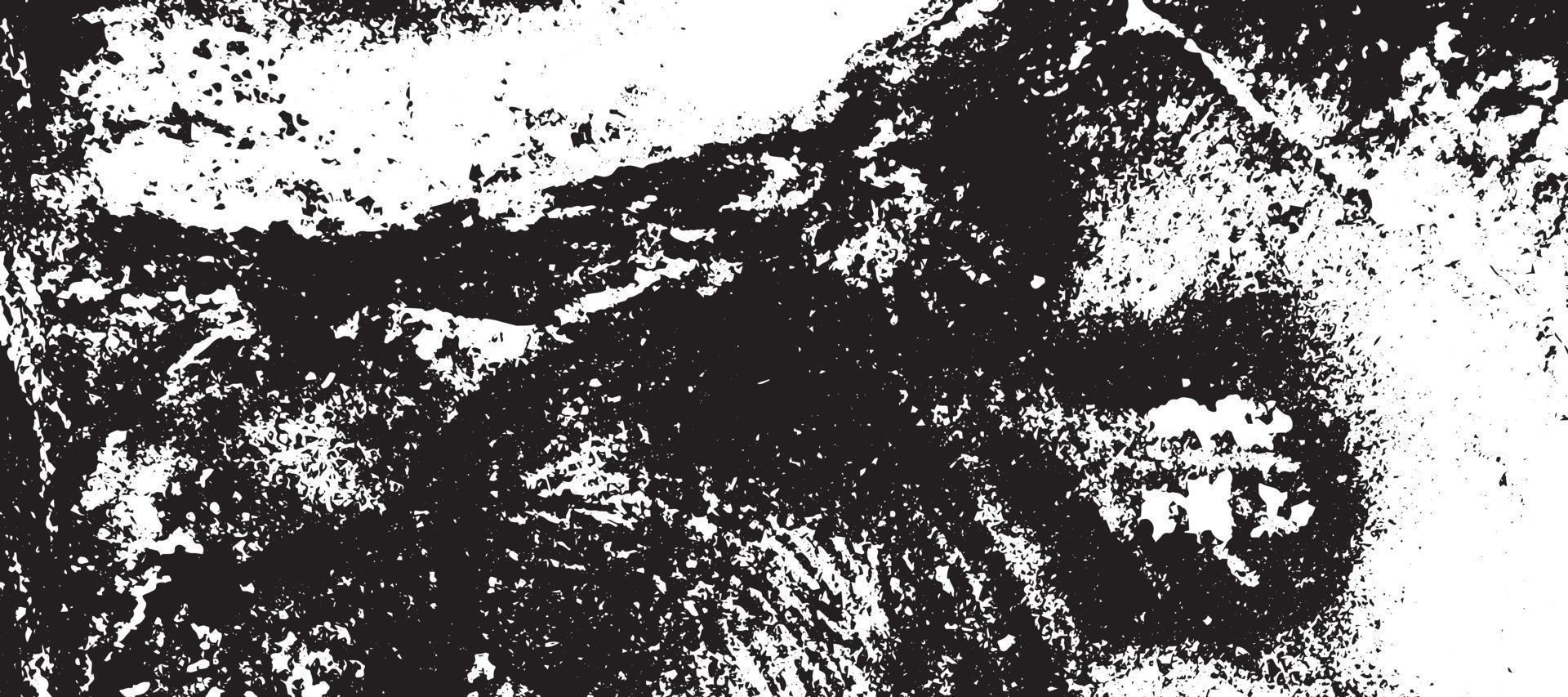 texture grunge noir et blanc. fond de superposition de détresse. texture de grain de poussière sur fond blanc. dessins et formes abstraits. ancien motif vintage usé. fond monochrome. texture granuleuse. vecteur