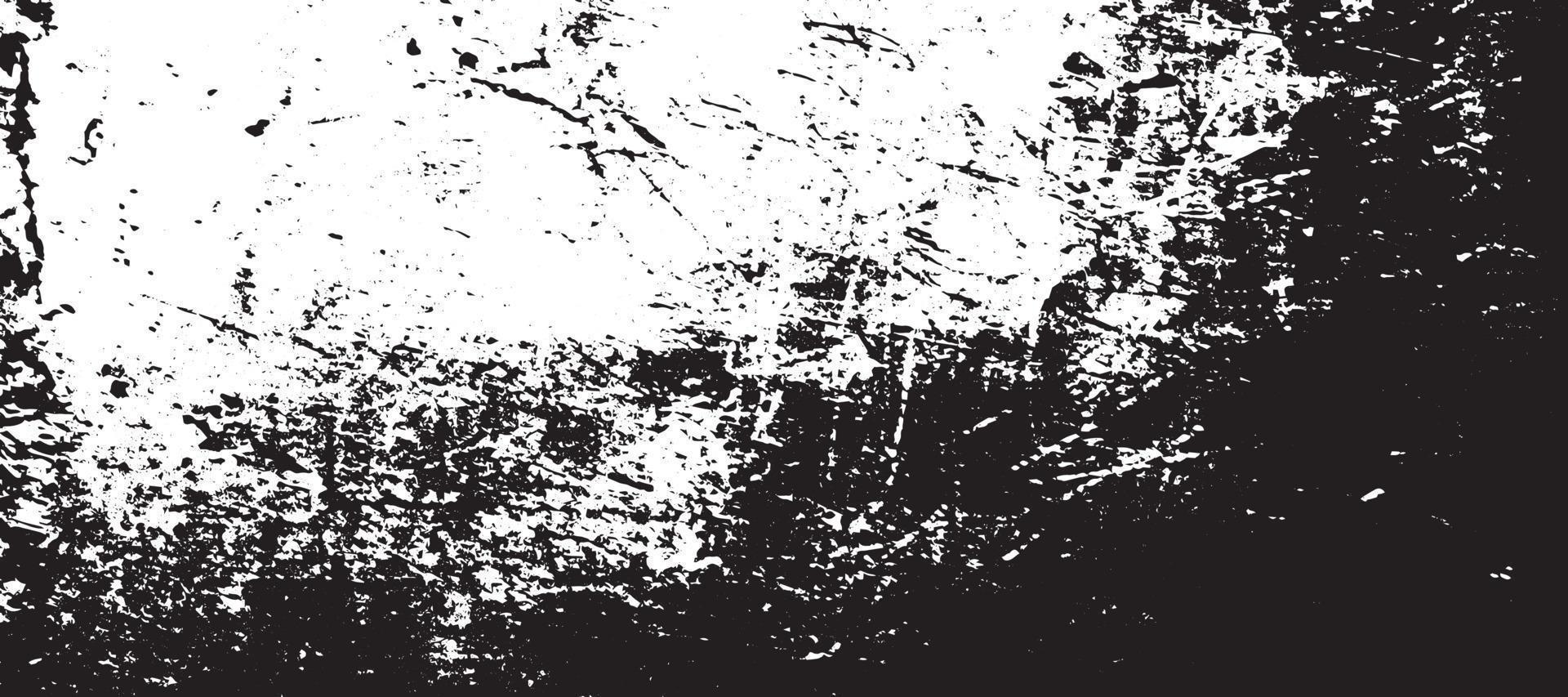 texture grunge noir et blanc. fond de superposition de détresse. texture de grain de poussière sur fond blanc. dessins et formes abstraits. ancien motif vintage usé. fond monochrome. texture granuleuse. vecteur