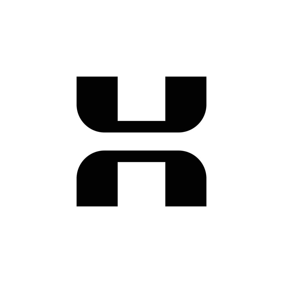 création de logo monogramme lettre h moderne vecteur