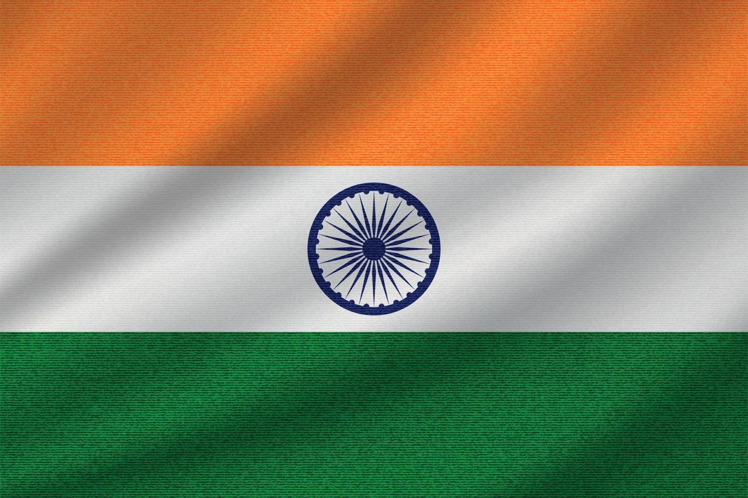 drapeau national de l'inde vecteur