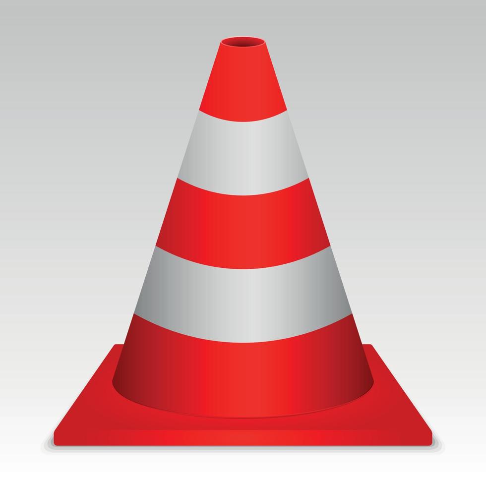 illustration vectorielle de cône de signalisation vecteur