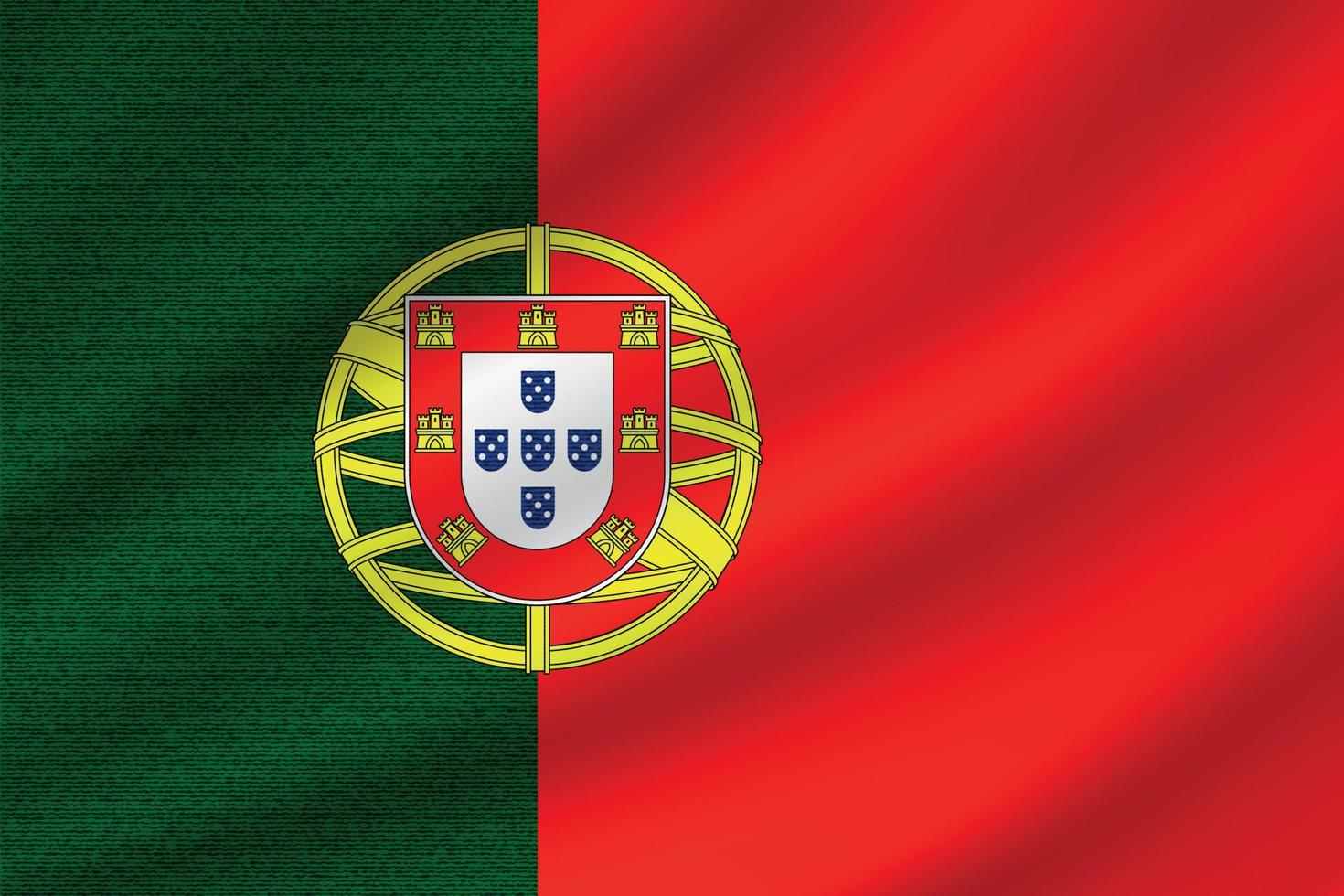 drapeau national du portugal vecteur