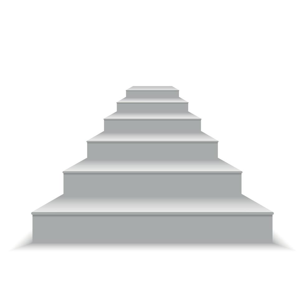 illustration vectorielle d'escalier blanc vecteur