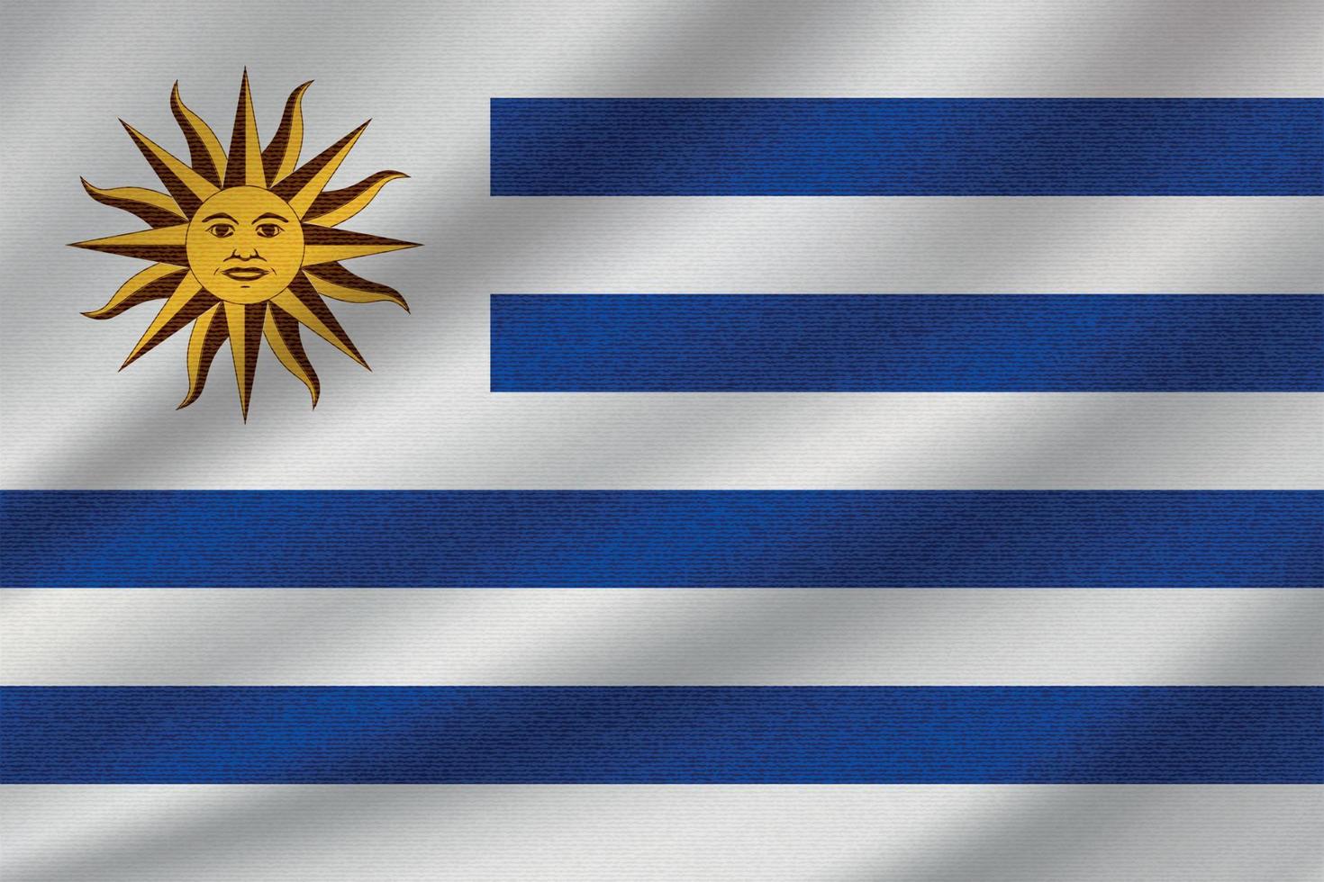 drapeau national de l'uruguay vecteur