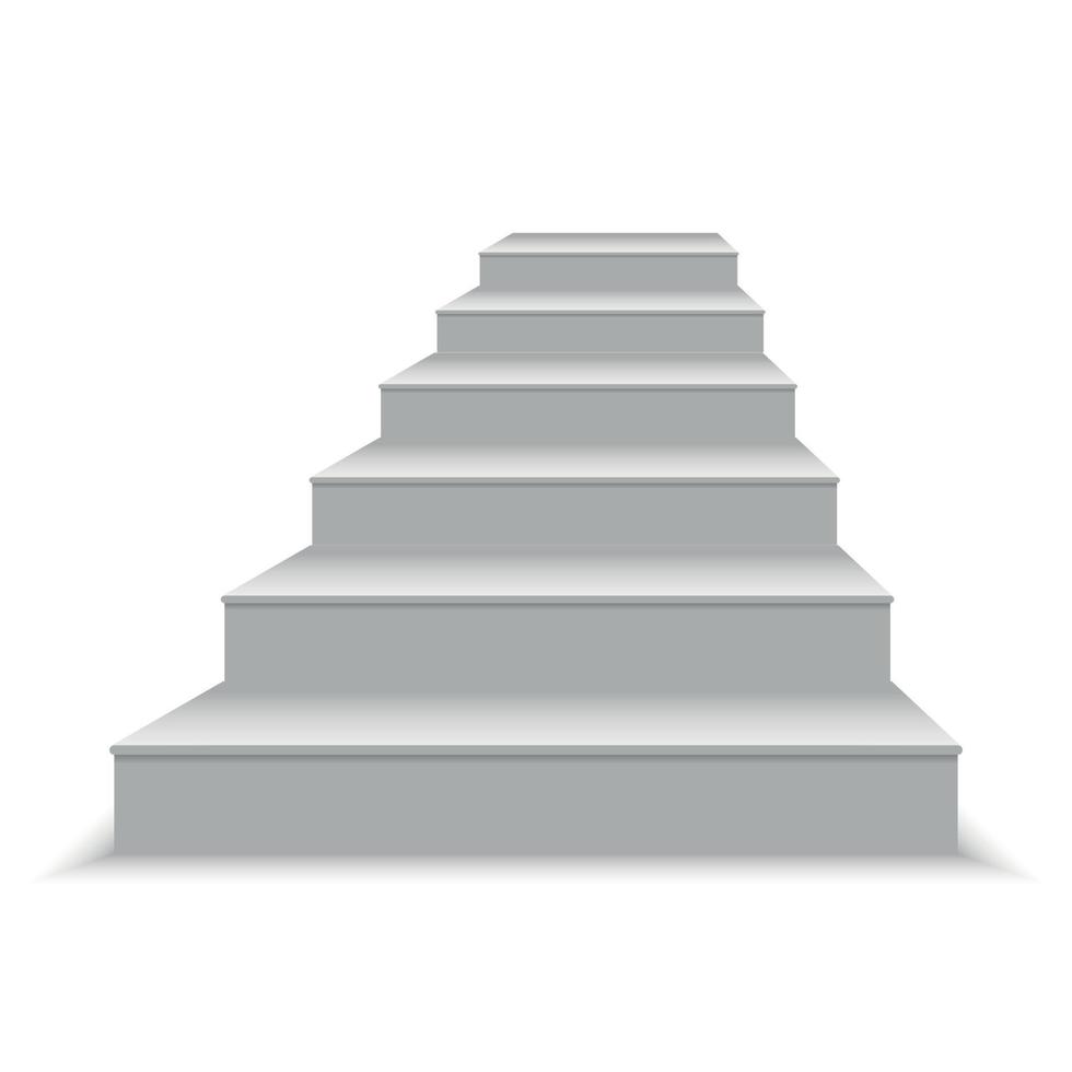 illustration vectorielle d'escalier blanc vecteur