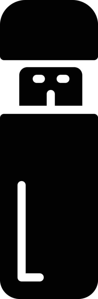 icône de glyphe de clé USB vecteur