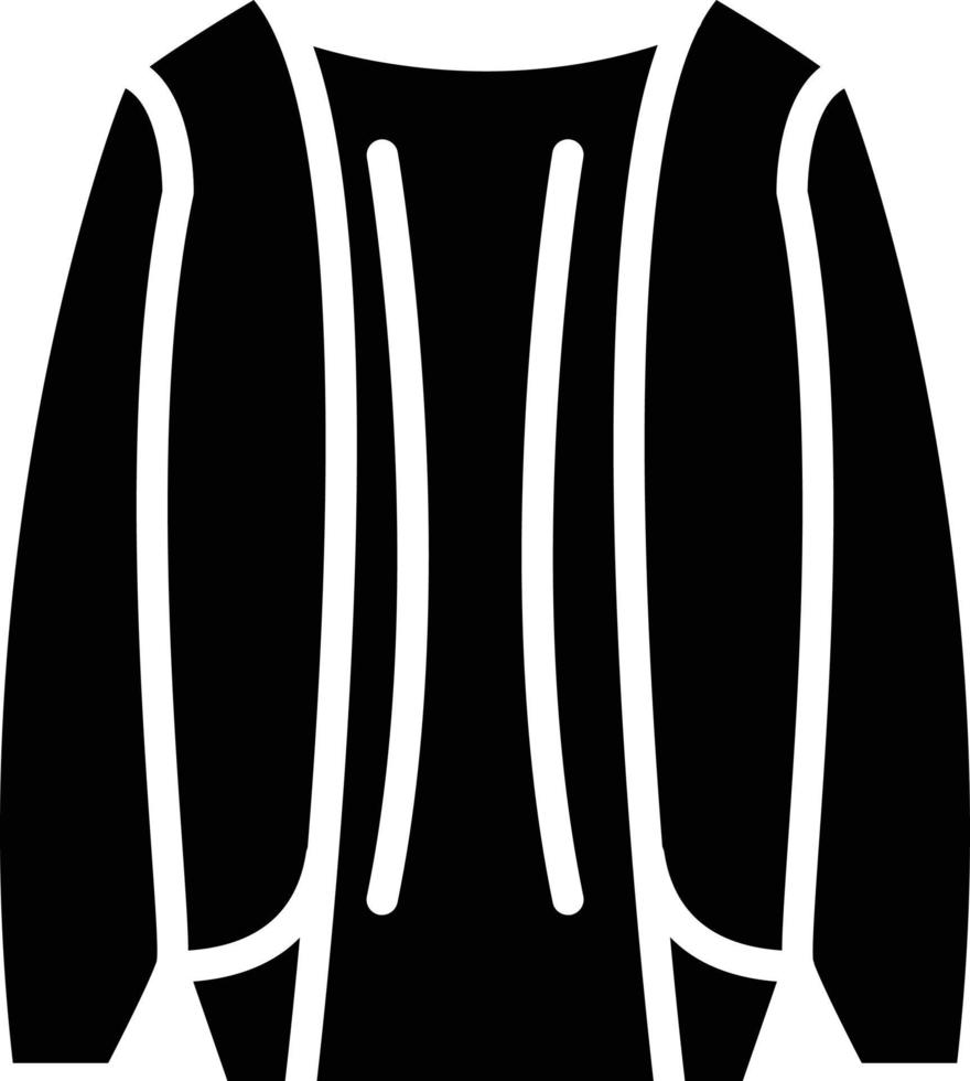 icône de glyphe de manteau vecteur