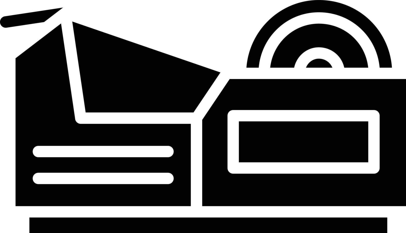 icône de glyphe de distributeur de ruban vecteur