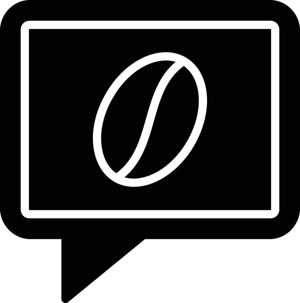 icône de glyphe de discussion vecteur