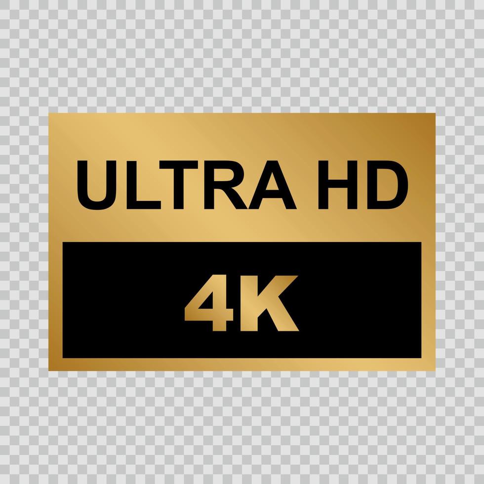 étiquette ultra hd vecteur