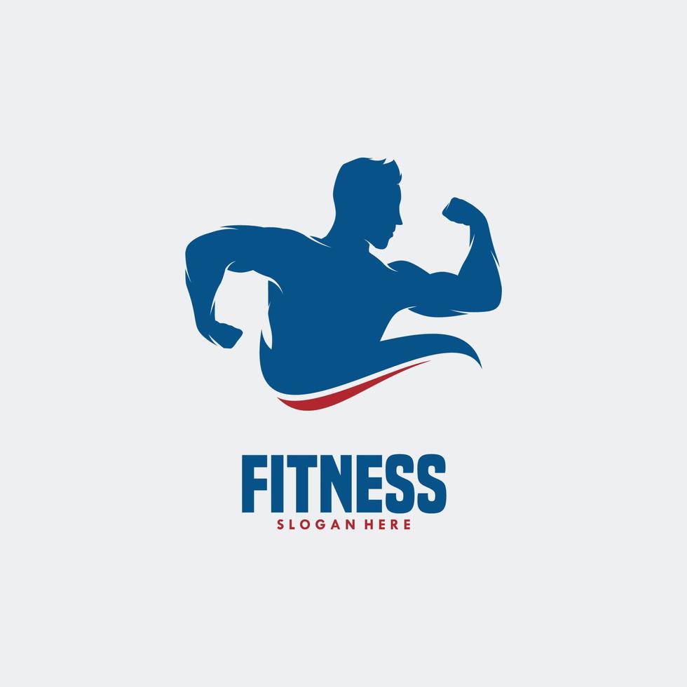 création de logo de gym sport fitness vecteur