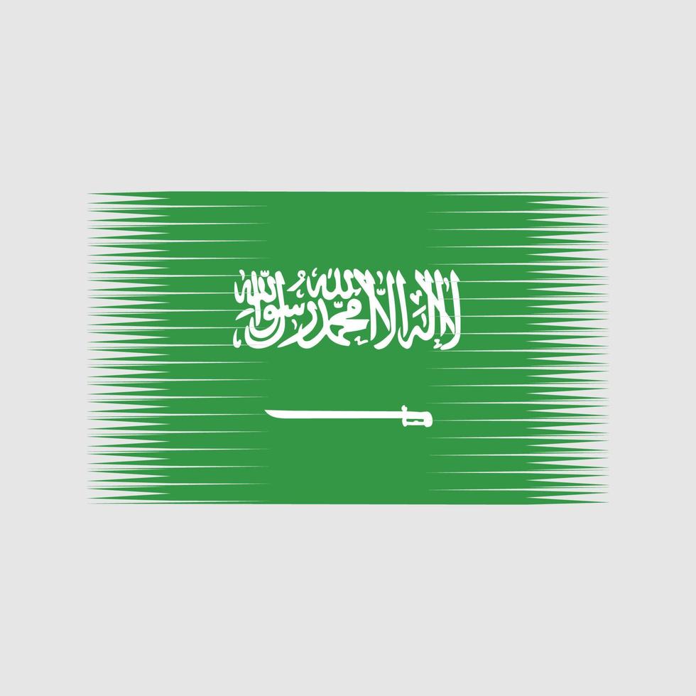 vecteur de drapeau de l'arabie saoudite. drapeau national