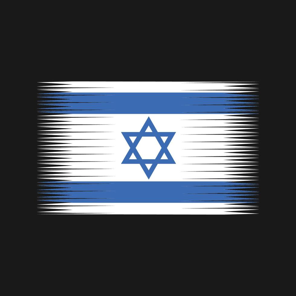 vecteur de drapeau d'Israël. drapeau national