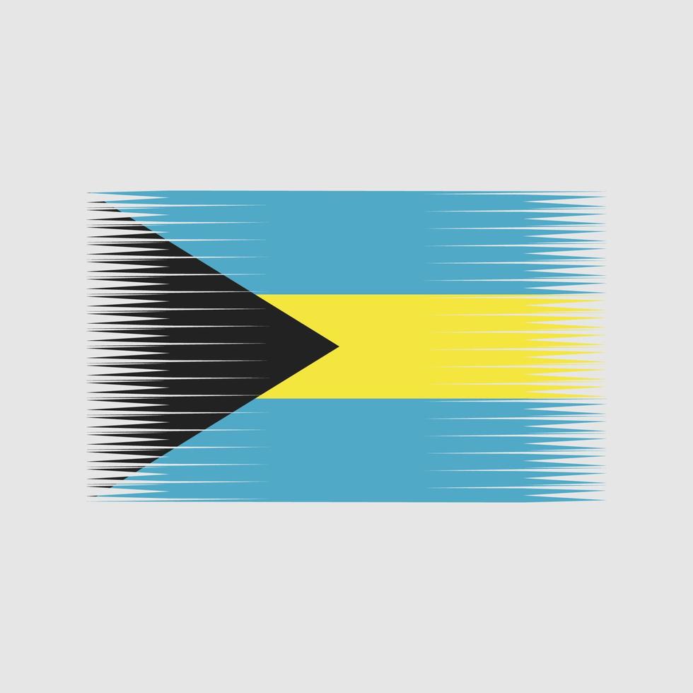 vecteur de drapeau des bahamas. drapeau national